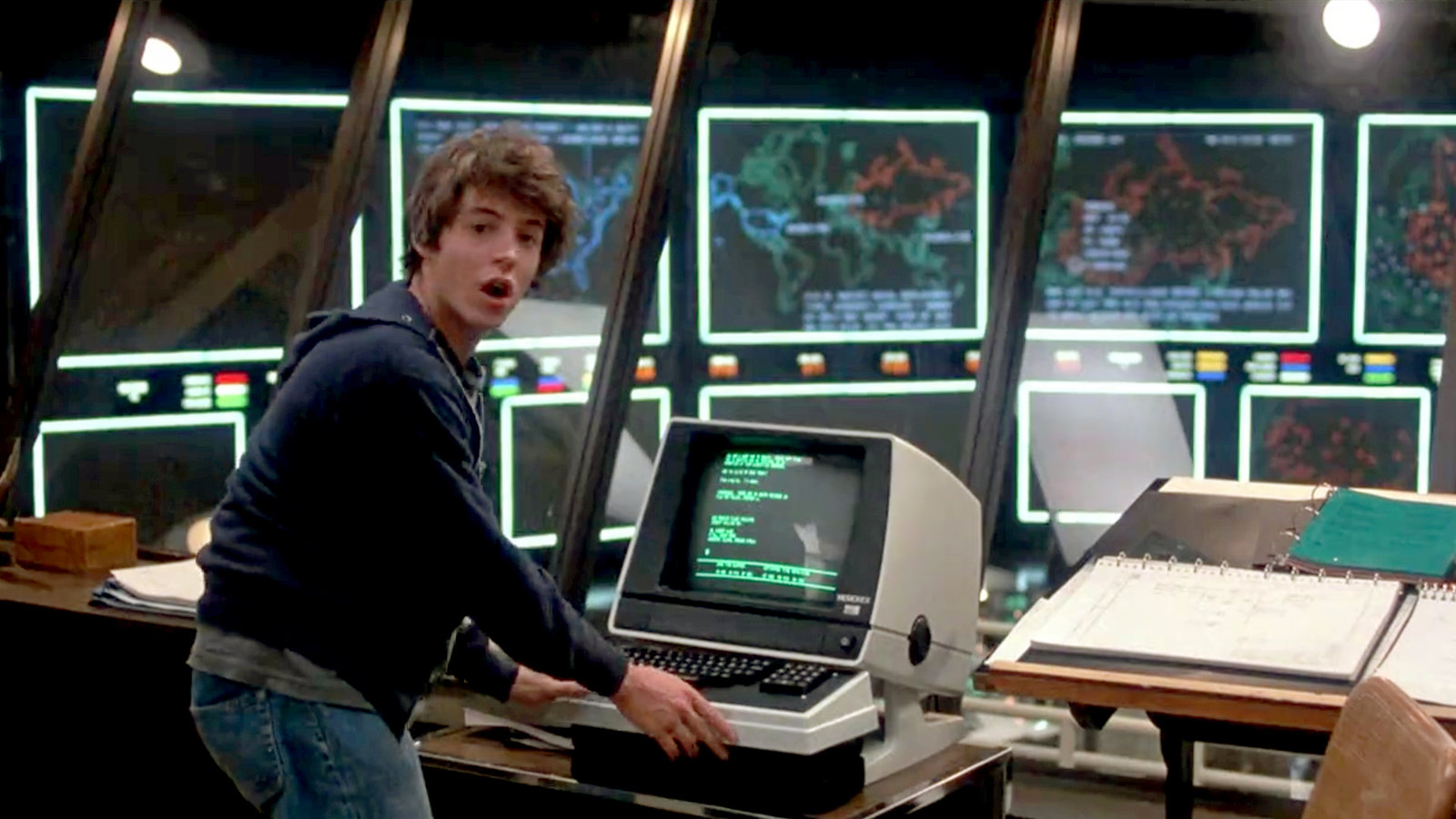 David Lightman at NORAD — WarGames (1983)